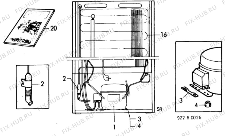 Взрыв-схема холодильника Arthurmartinelux AU2509C - Схема узла C10 Cold, users manual